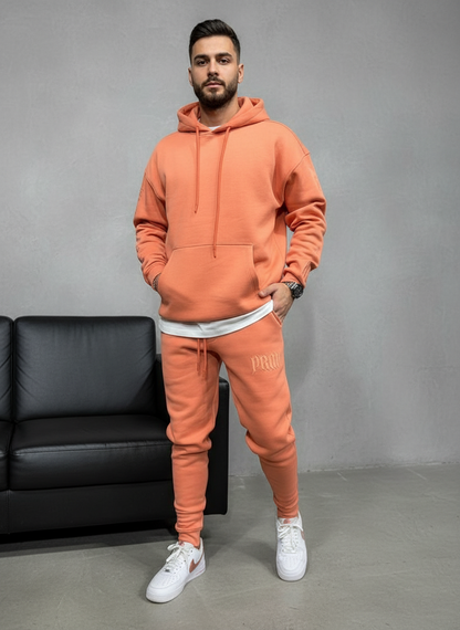 Ensemble jogging homme terracotta 6079