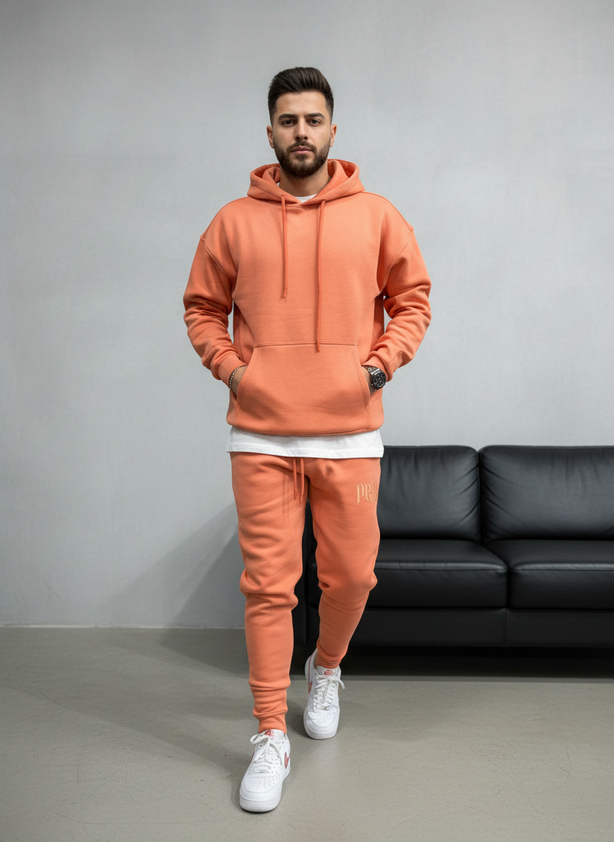 Ensemble jogging homme terracotta 6079
