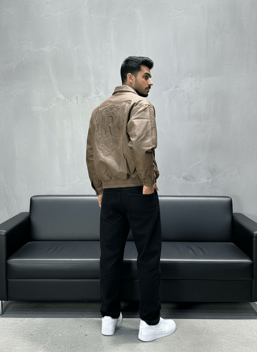 VESTE BOMBER KAKI RETRO 124 - ZG PREMIUM