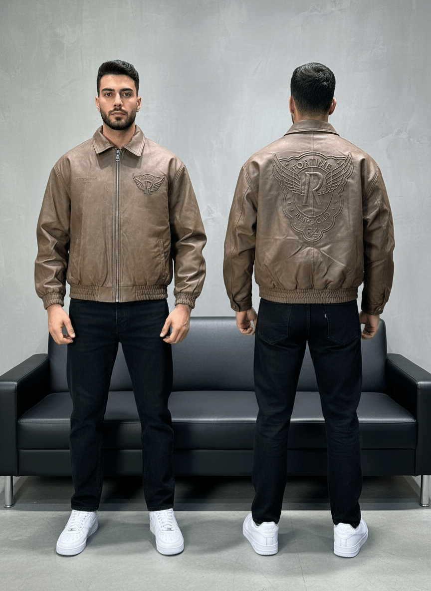 VESTE BOMBER KAKI RETRO 124 - ZG PREMIUM