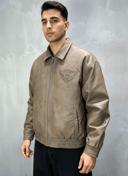 VESTE BOMBER KAKI RETRO 124 - ZG PREMIUM