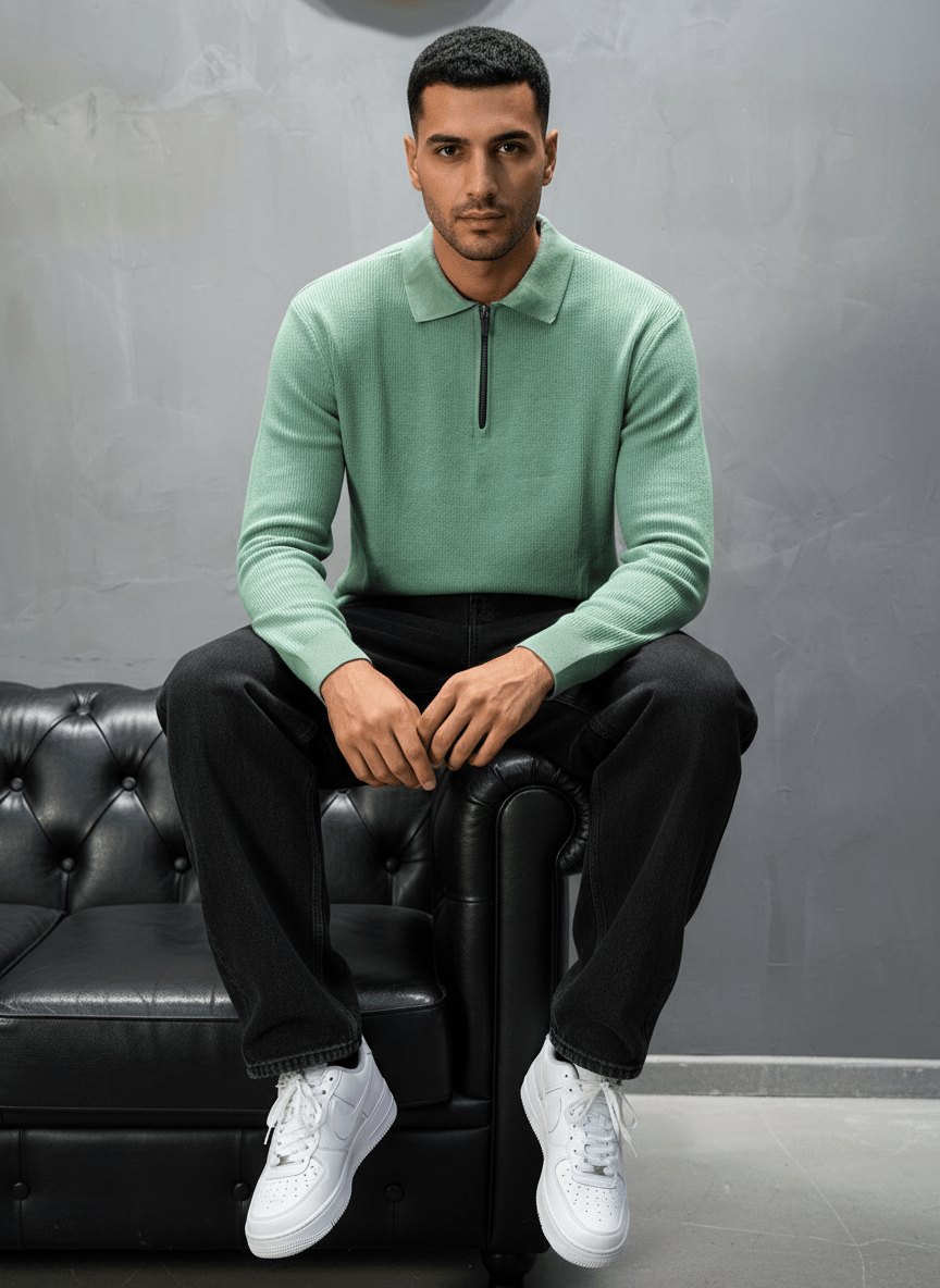 POLO TRICOTE GREEN 2302 - ZG PREMIUM