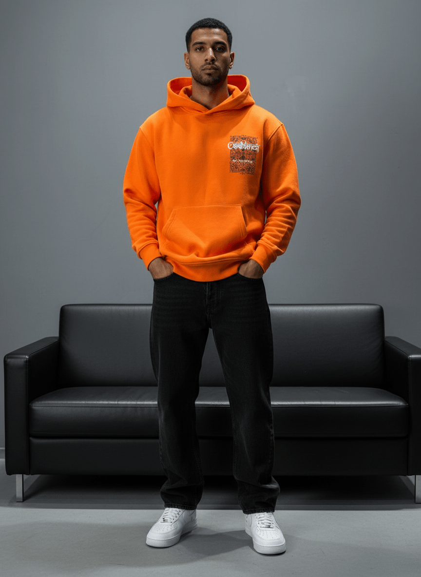 SWEAT CAPUCH ORANGE CASABLANCA 7521 - ZG PREMIUM
