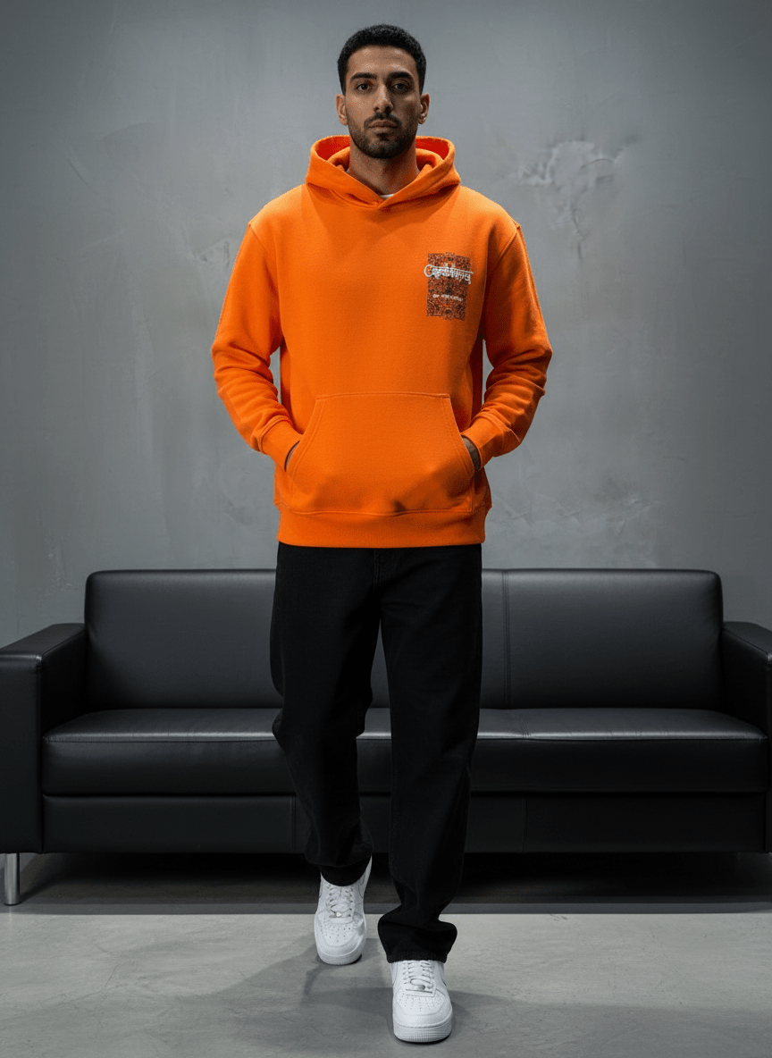 SWEAT CAPUCH ORANGE CASABLANCA 7521 - ZG PREMIUM