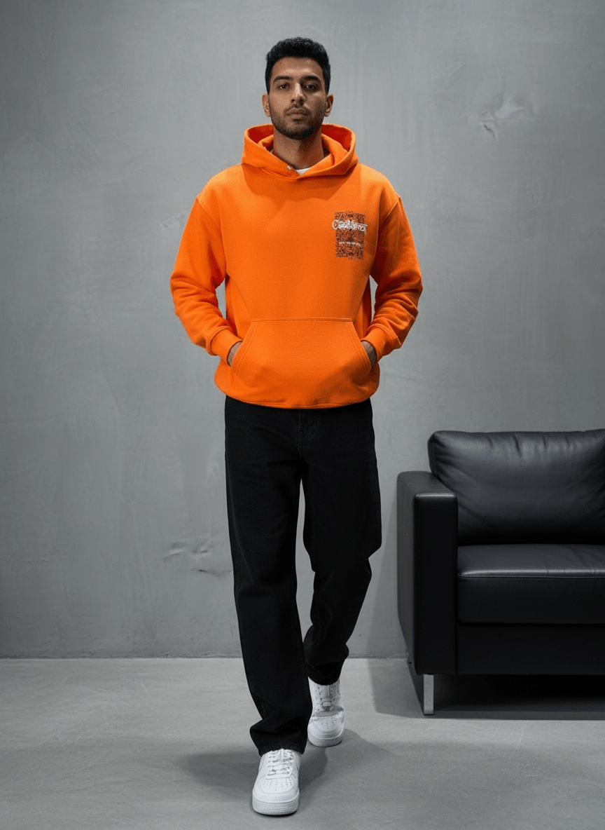 SWEAT CAPUCH ORANGE CASABLANCA 7521 - ZG PREMIUM
