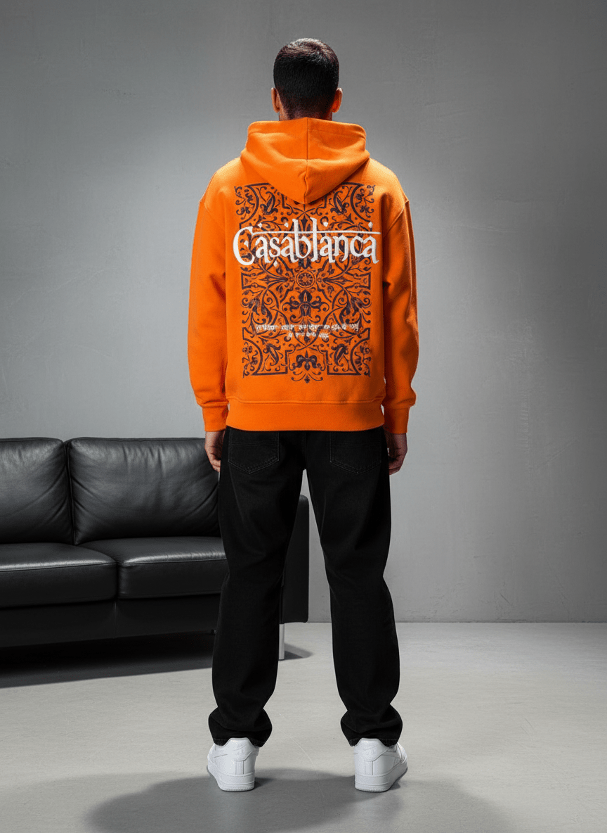 SWEAT CAPUCH ORANGE CASABLANCA 7521 - ZG PREMIUM