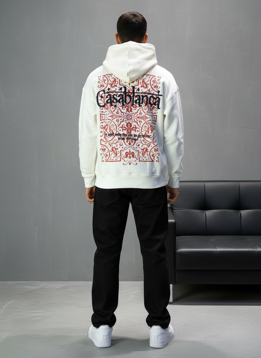 SWEAT CAPUCH WHITE CASABLANCA 7521