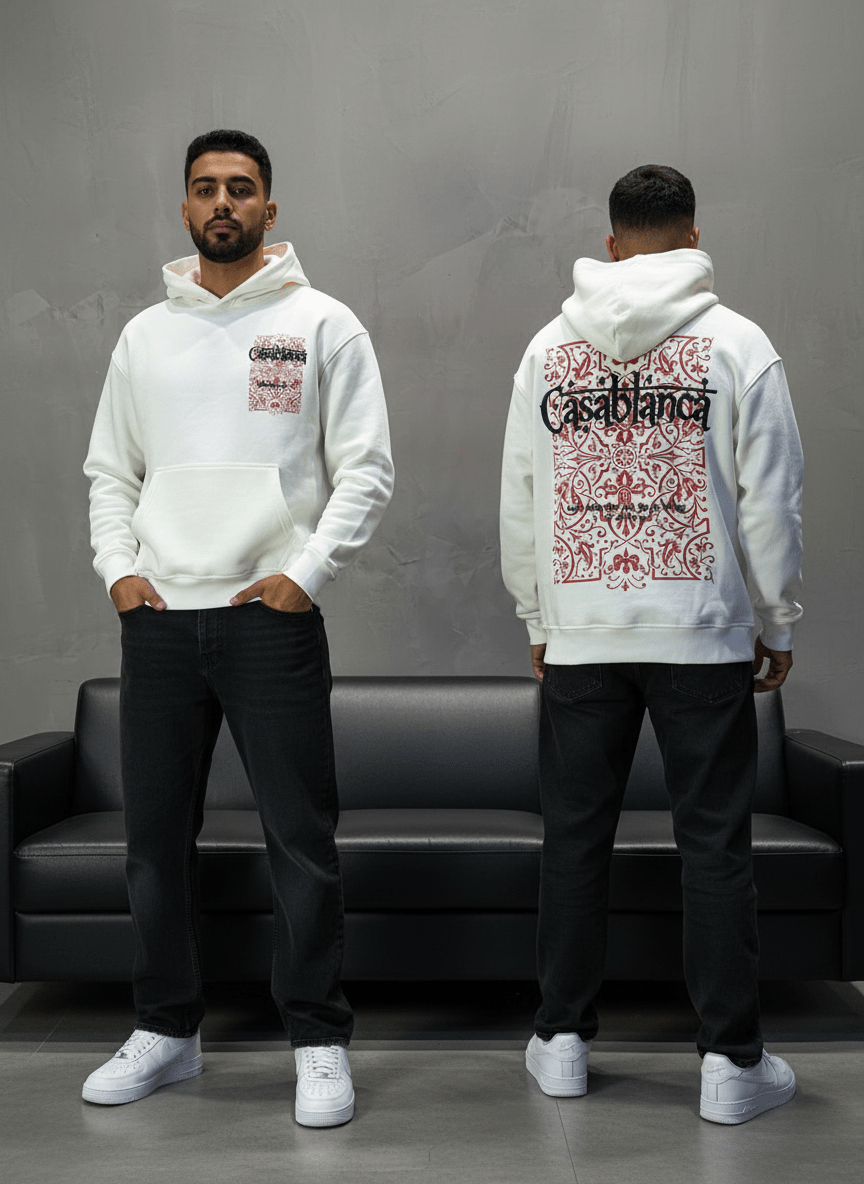 SWEAT CAPUCH WHITE CASABLANCA 7521 - ZG PREMIUM