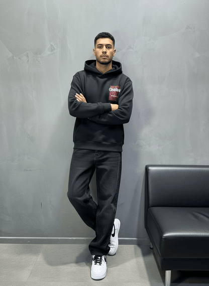 SWEAT CAPUCH NOIR CASABLANCA 7521 - ZG PREMIUM