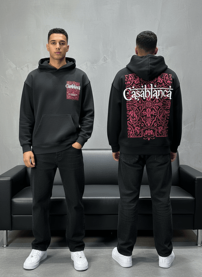 SWEAT CAPUCH NOIR CASABLANCA 7521 - ZG PREMIUM