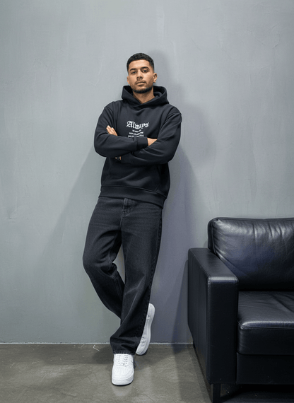 SWEAT CAPUCH NOIR ALWAYS 7528 - ZG PREMIUM