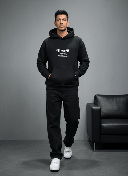 SWEAT CAPUCH NOIR ALWAYS 7528 - ZG PREMIUM