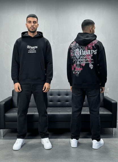 SWEAT CAPUCH NOIR ALWAYS 7528 - ZG PREMIUM