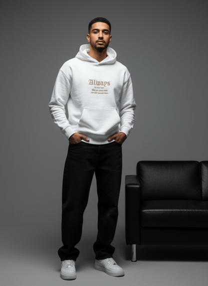 SWEAT CAPUCH BLANC ALWAYS 7528 - ZG PREMIUM