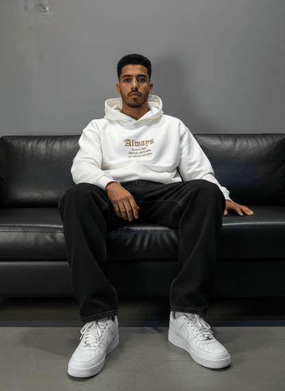 SWEAT CAPUCH BLANC ALWAYS 7528 - ZG PREMIUM