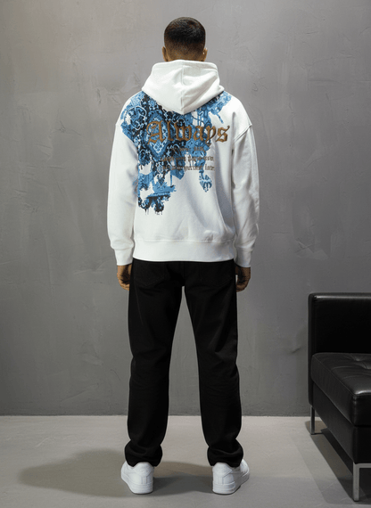 SWEAT CAPUCH BLANC ALWAYS 7528 - ZG PREMIUM