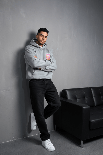 SWEAT A CAPUCH GRIS 7856 - ZG PREMIUM