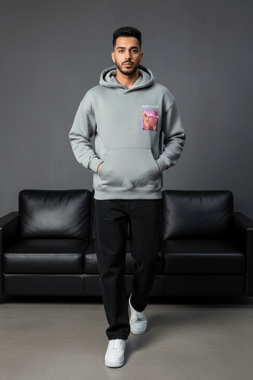SWEAT A CAPUCH GRIS 7856 - ZG PREMIUM