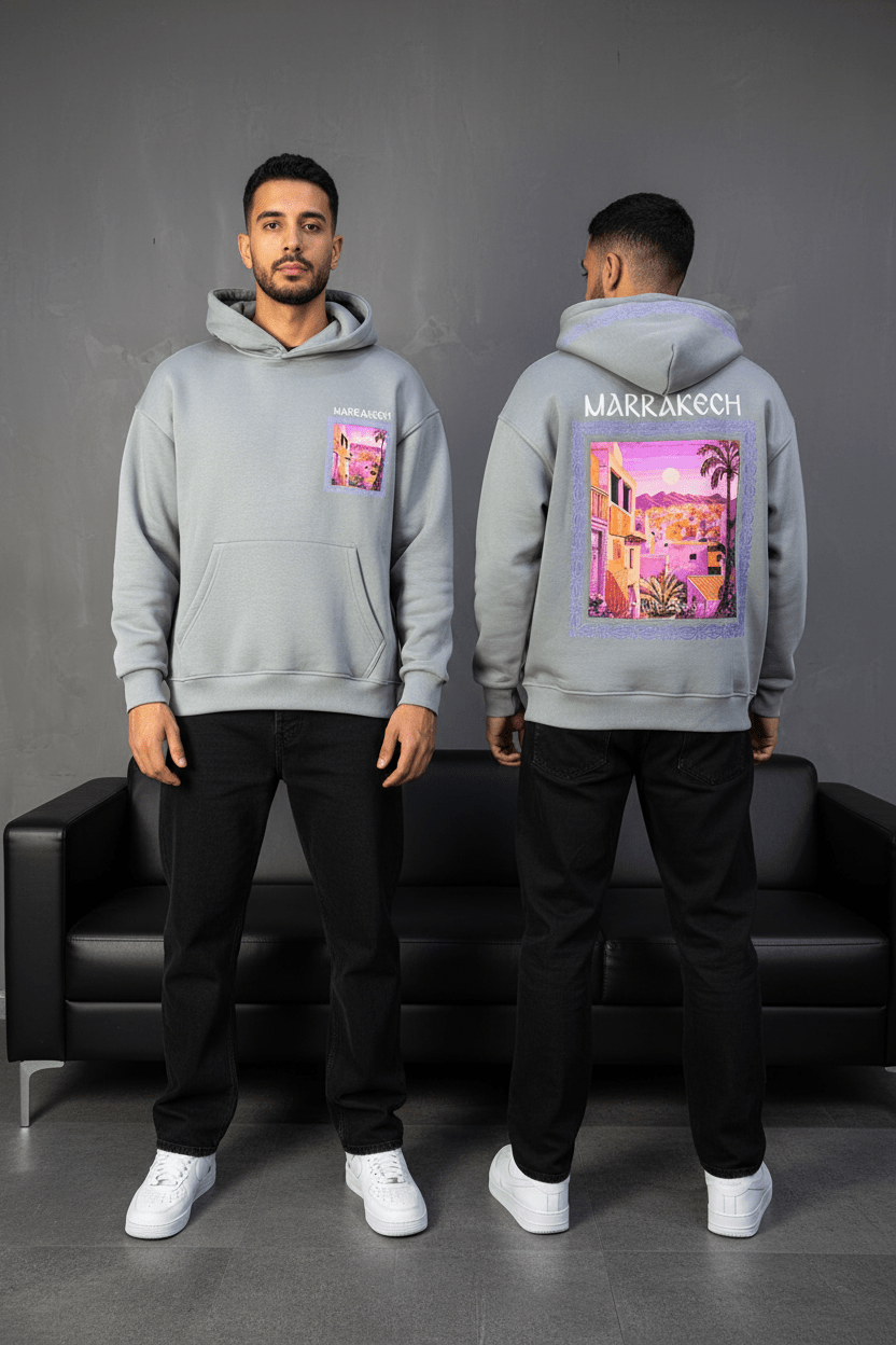 SWEAT A CAPUCH GRIS 7856 - ZG PREMIUM
