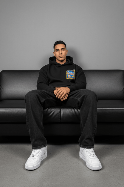 SWEAT A CAPUCH NOIR 7856 - ZG PREMIUM