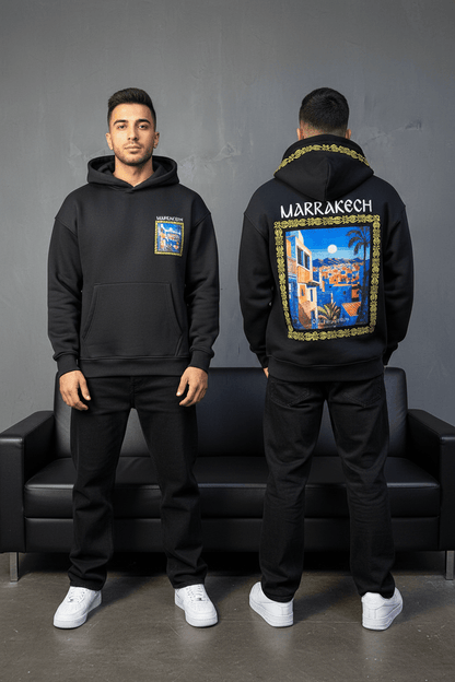SWEAT A CAPUCH NOIR 7856 - ZG PREMIUM