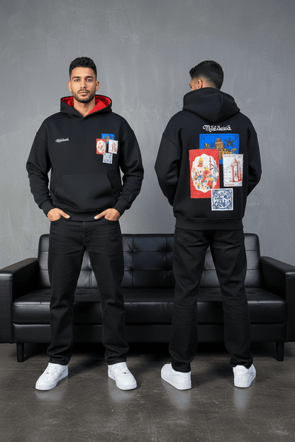 SWEAT A CAPUCH NOIR 7853 - ZG PREMIUM