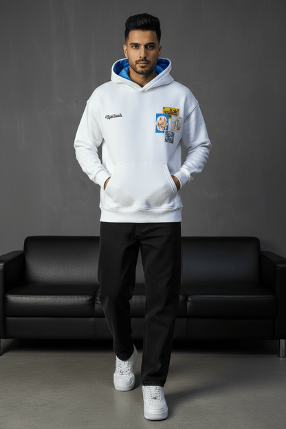SWEAT A CAPUCH BLANC 7853 - ZG PREMIUM