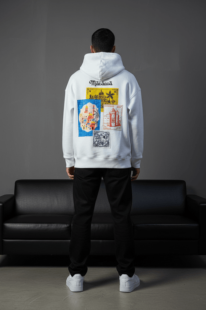 SWEAT A CAPUCH BLANC 7853 - ZG PREMIUM
