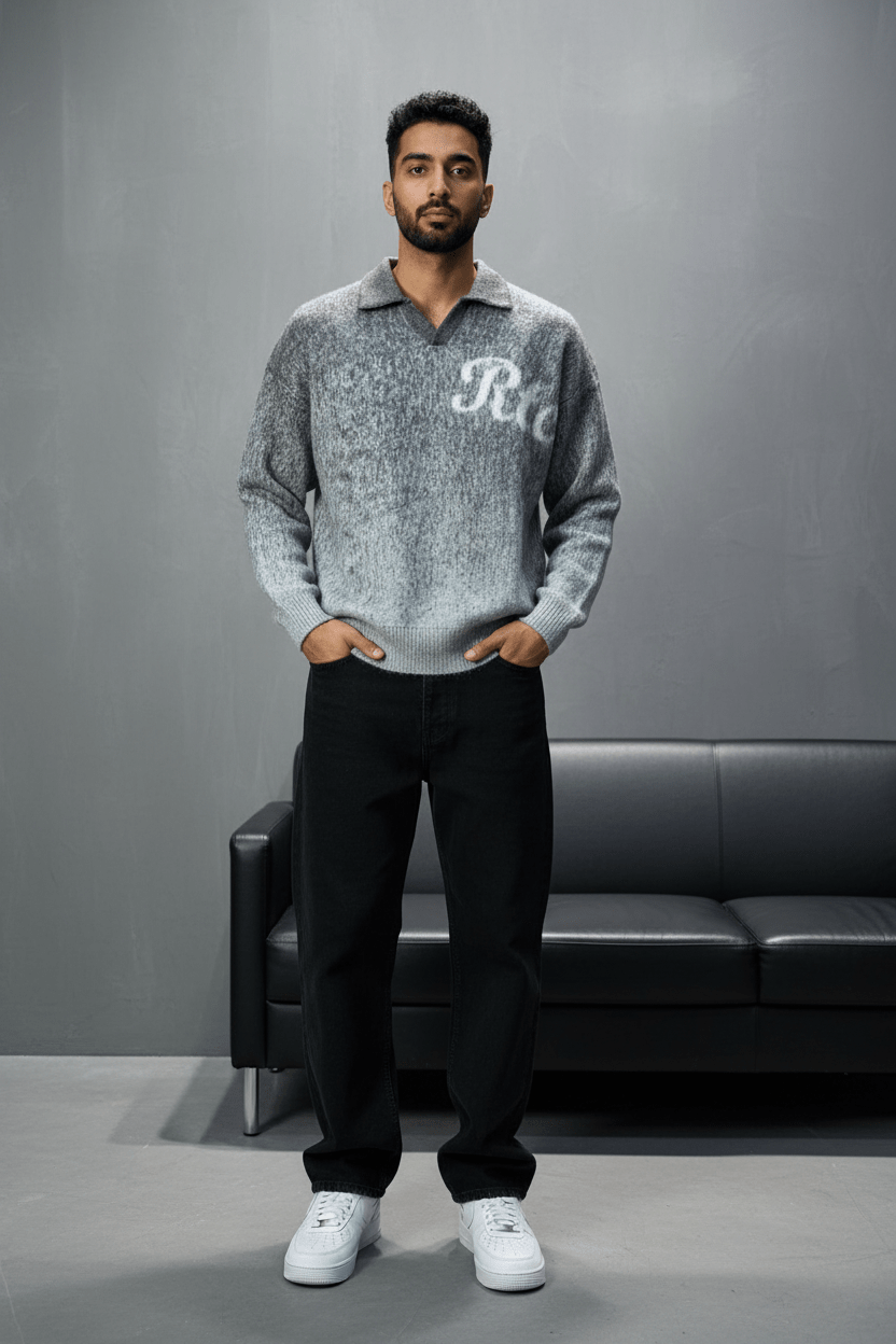 POLO TRICOT GRIS 6001 - ZG PREMIUM