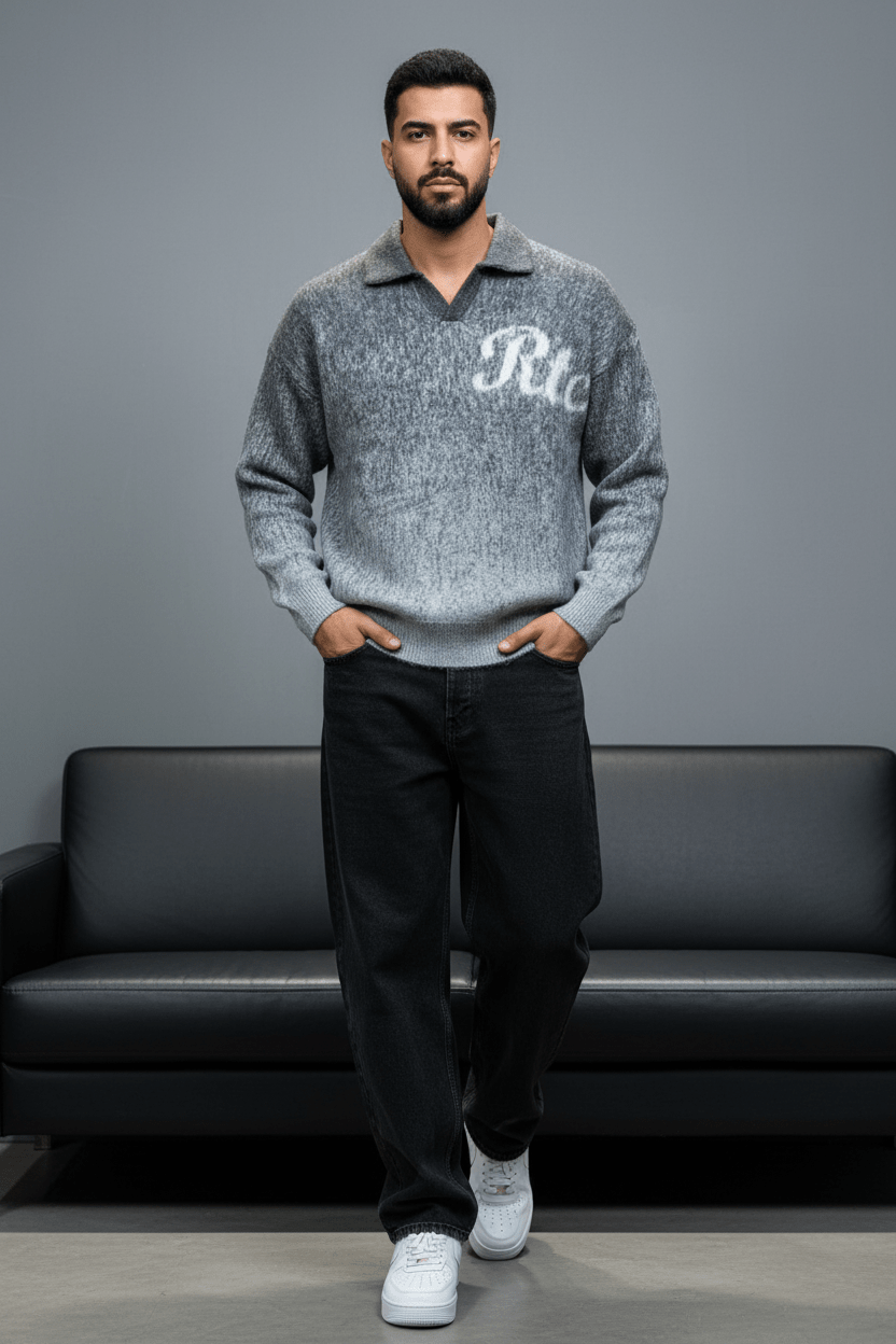 POLO TRICOT GRIS 6001 - ZG PREMIUM
