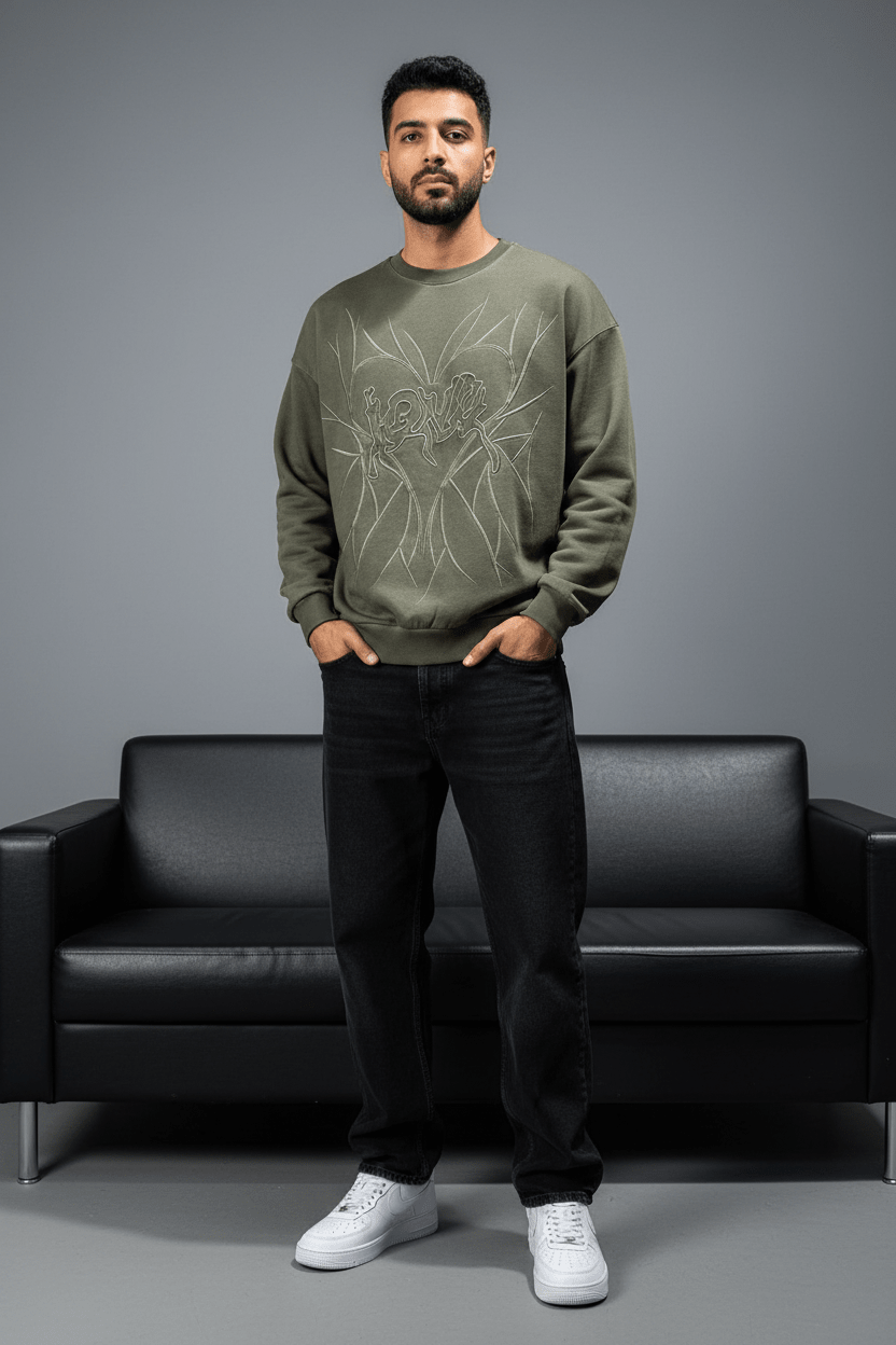 Sweat-shirt vert 2706 - ZG PREMIUM
