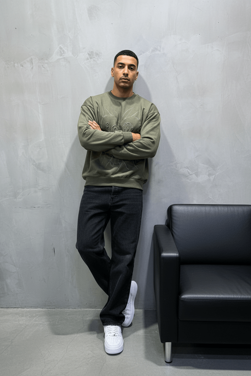 Sweat-shirt vert 2706 - ZG PREMIUM
