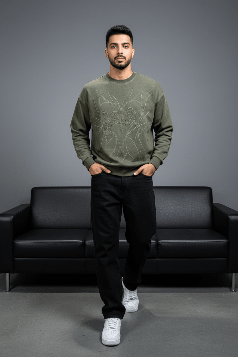 Sweat-shirt vert 2706 - ZG PREMIUM
