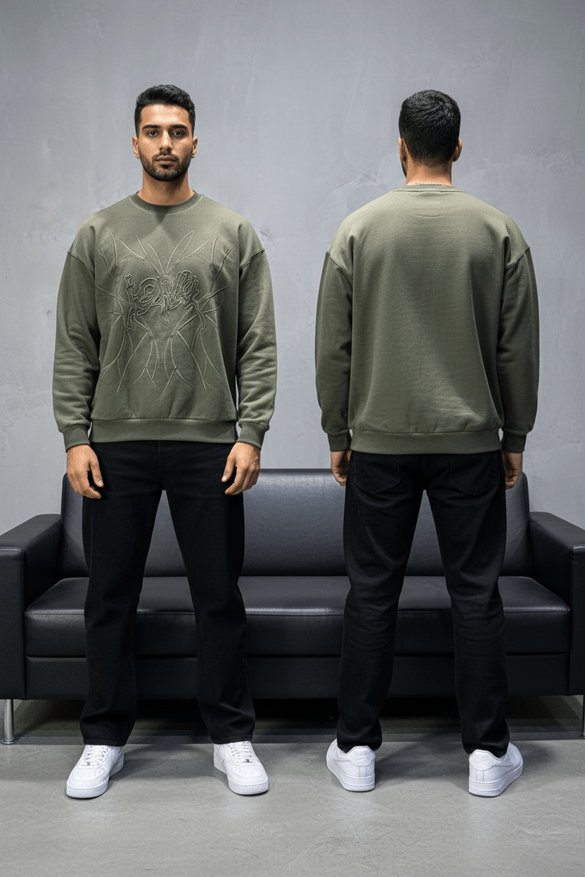 Sweat-shirt vert 2706 - ZG PREMIUM