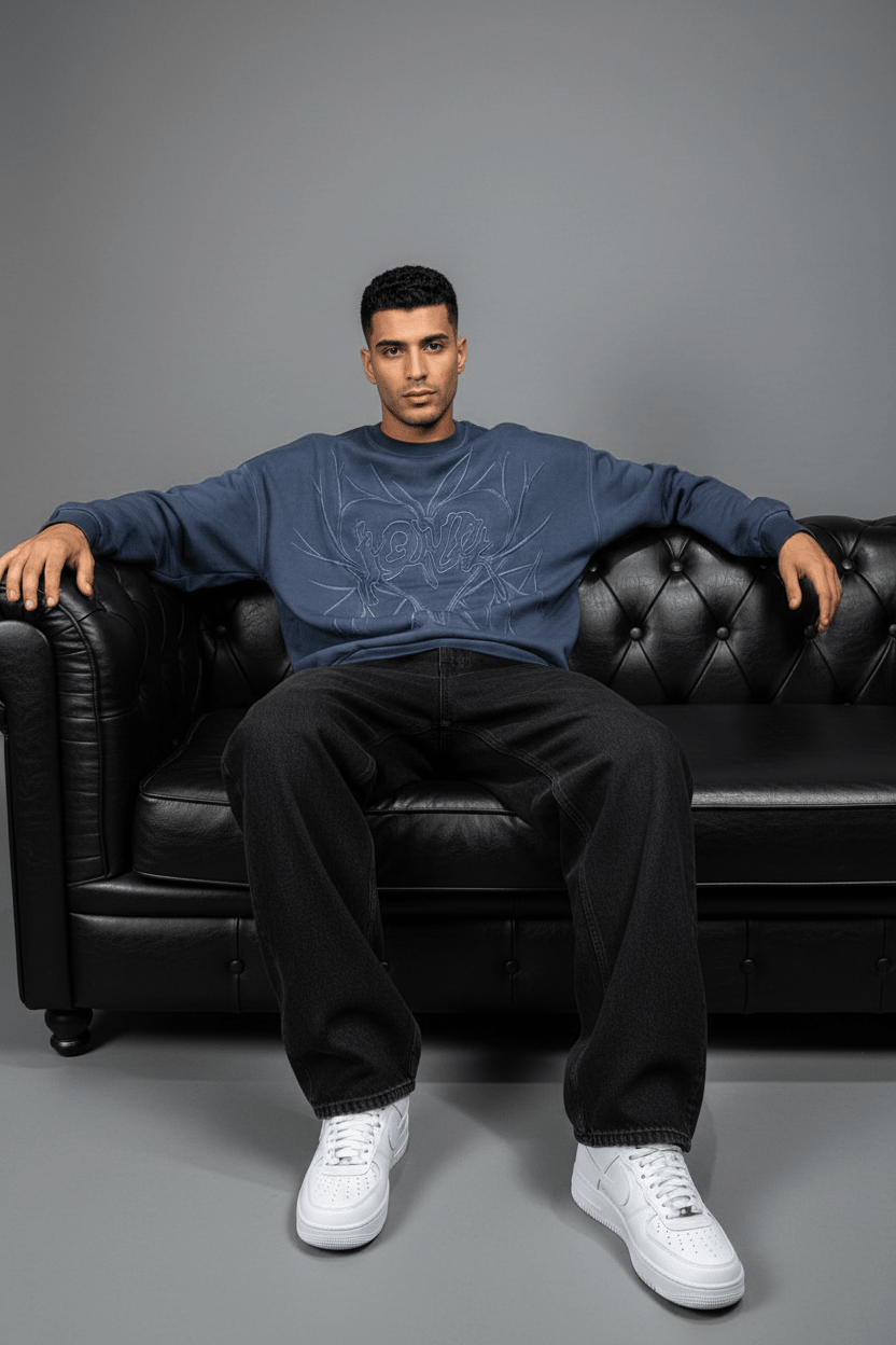 Sweat-shirt blue Foncé 2706 - ZG PREMIUM