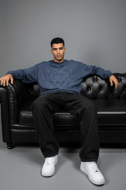 Sweat-shirt blue Foncé 2706 - ZG PREMIUM