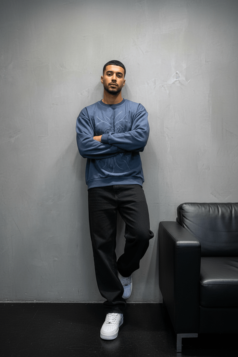 Sweat-shirt blue Foncé 2706 - ZG PREMIUM
