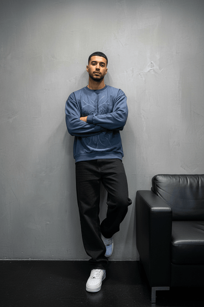 Sweat-shirt blue Foncé 2706 - ZG PREMIUM