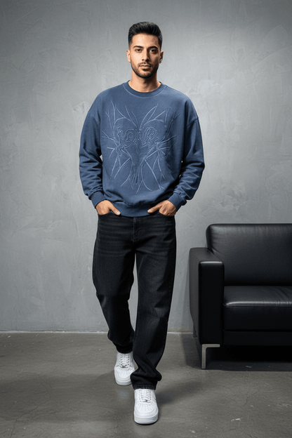 Sweat-shirt blue Foncé 2706 - ZG PREMIUM