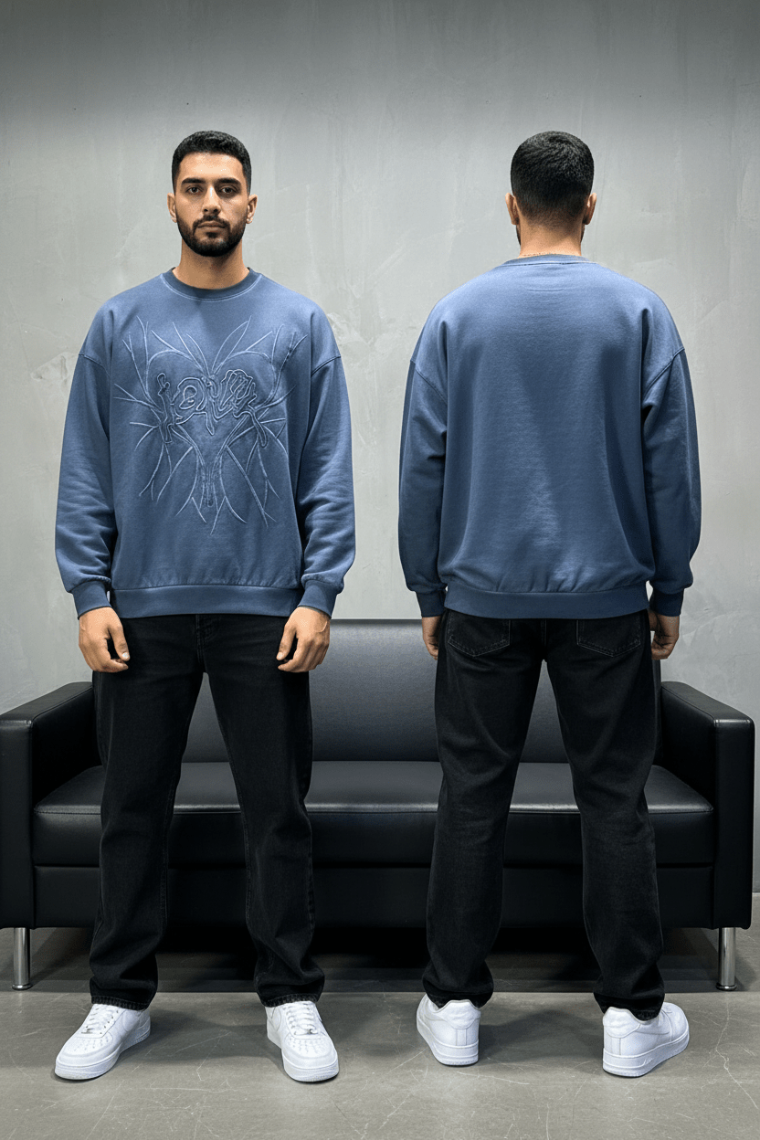 Sweat-shirt blue Foncé 2706 - ZG PREMIUM