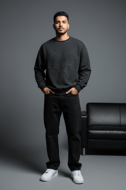 Sweat-shirt black Foncé 2706 - ZG PREMIUM
