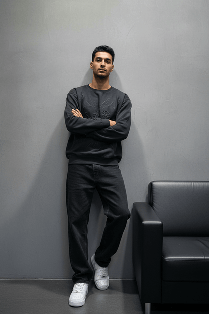 Sweat-shirt black Foncé 2706 - ZG PREMIUM