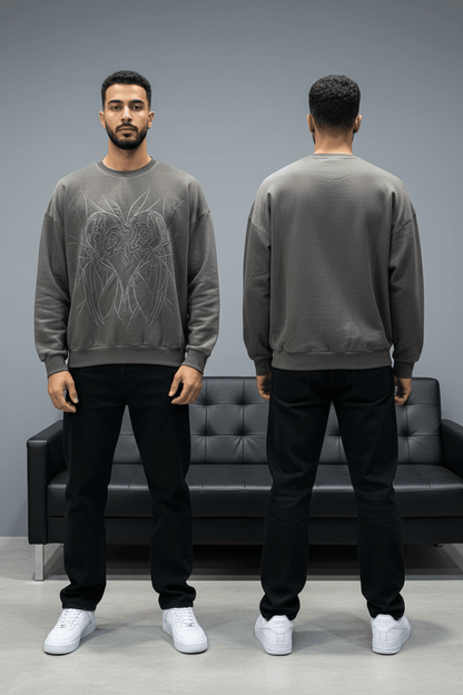 Sweat-shirt Gris Foncé 2706 - ZG PREMIUM