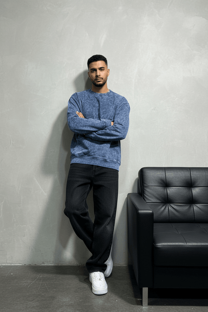 Sweat-shirt bleu jacey jace - ZG PREMIUM