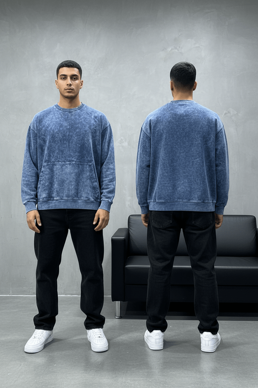Sweat-shirt bleu jacey jace - ZG PREMIUM