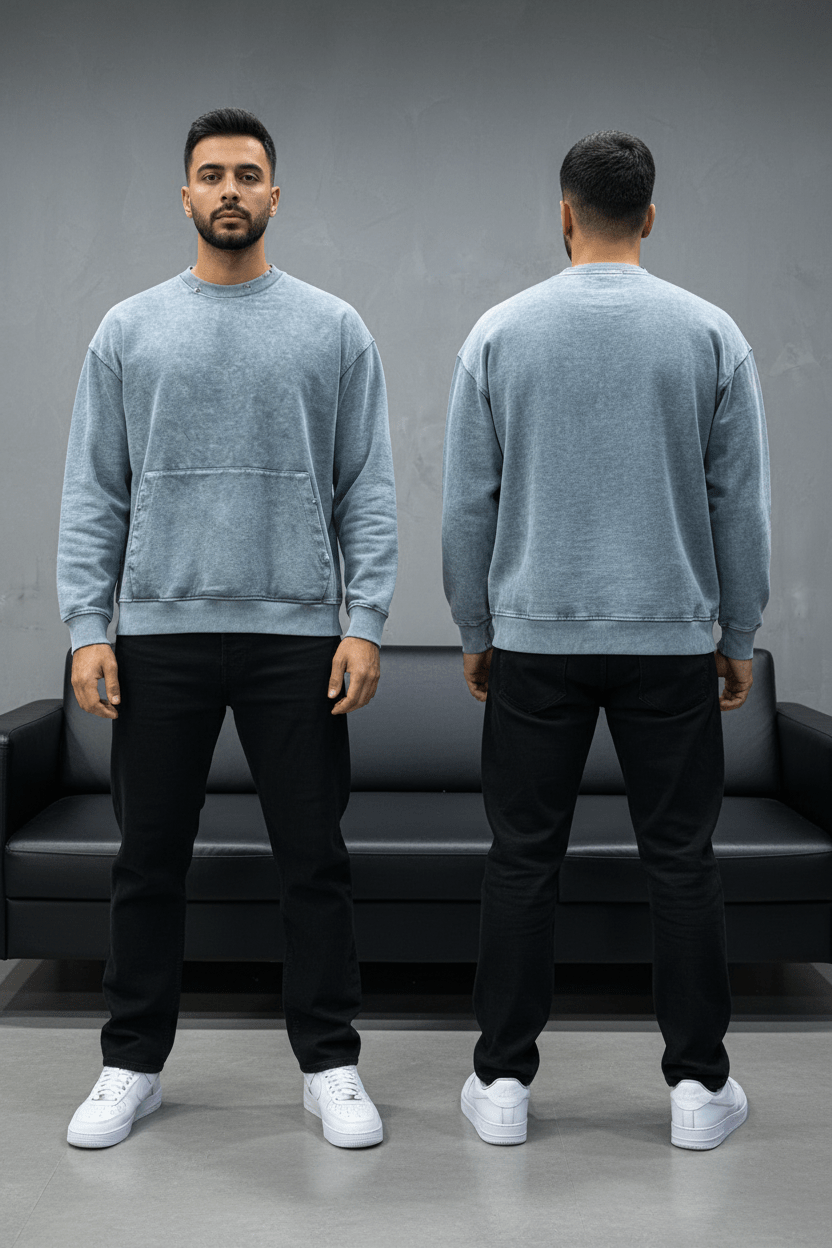Sweat-shirt gris jacey jace - ZG PREMIUM