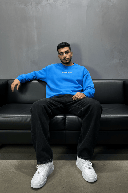 Sweat-shirt Bleu "NEWWORLD" - ZG PREMIUM