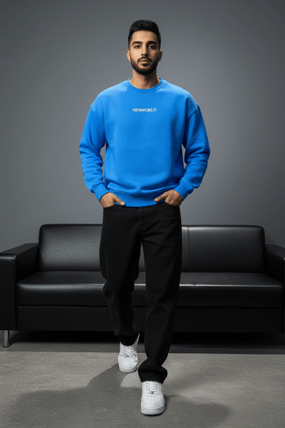 Sweat-shirt Bleu "NEWWORLD" - ZG PREMIUM