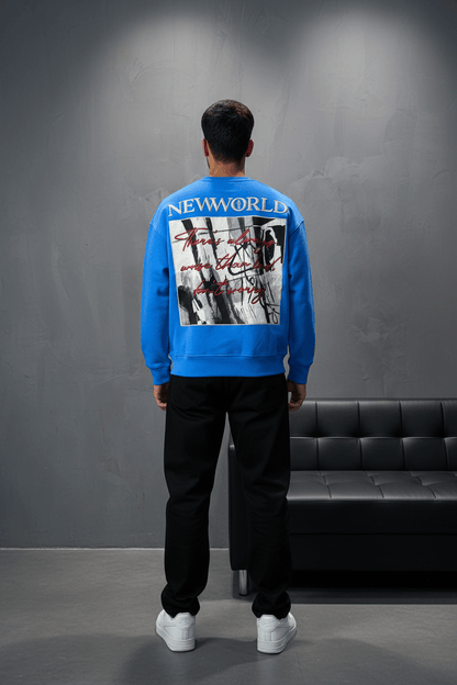 Sweat-shirt Bleu "NEWWORLD" - ZG PREMIUM
