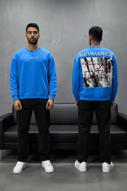 Sweat-shirt Bleu "NEWWORLD" - ZG PREMIUM